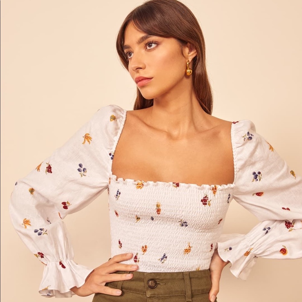 Reformation Tangerine Top